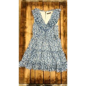 Alice Simone Dress Blue‎ Floral Size M/8